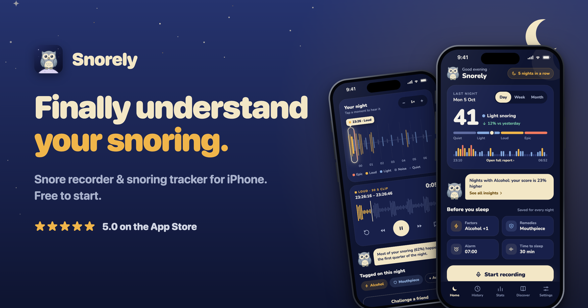 Best Snoring Apps for iPhone (2026): An Honest Comparison
